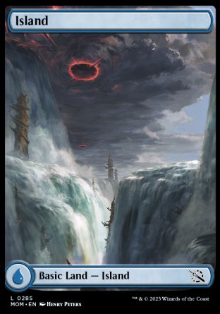 (285) Magic The Gathering March of the Machine Single: Island (V.3) Holo Land