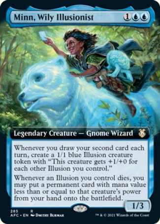 (285) Magic The Gathering Commander: Adventures in the Forgotten Realms: Extras Single: Minn, Wily Illusionist  Rare