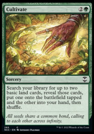 (285) Magic The Gathering Commander: Streets of New Capenna Single: Cultivate  Common
