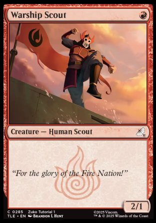 (285) Magic The Gathering Magic: The Gathering | Avatar: The Last Airbender: Eternal Single: Warship Scout (V.2) Holo Common