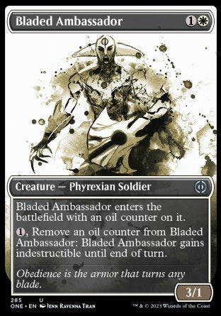 (285) Magic The Gathering Phyrexia: All Will Be One: Extras Single: Bladed Ambassador (V.1)  Uncommon
