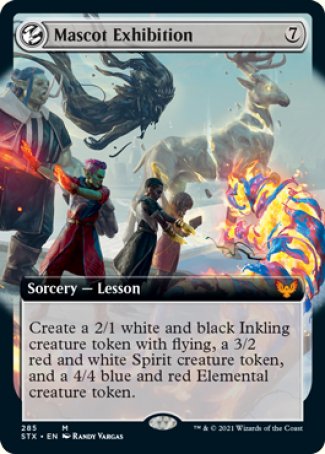 (285) Magic The Gathering Strixhaven: School of Mages: Extras Single: Mascot Exhibition Holo Mythic