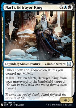 (224) Magic The Gathering The List Single: Narfi, Betrayer King  Uncommon