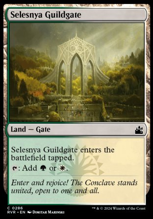 (286) Magic The Gathering Ravnica Remastered Single: Selesnya Guildgate  Common