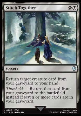 (286) Magic The Gathering Commander: Magic: The Gathering - FINAL FANTASY Single: Stitch Together  Uncommon