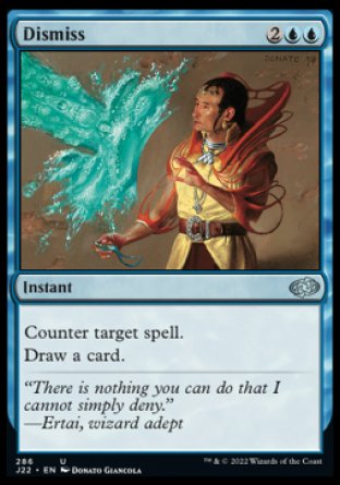 (286) Magic The Gathering Jumpstart 2022 Single: Dismiss  Uncommon