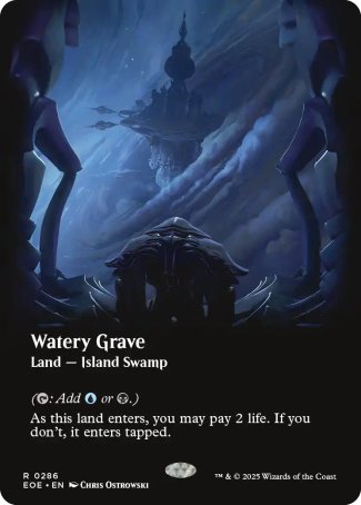 (286) Magic The Gathering Edge of Eternities: Extras Single: Watery Grave (V.1)  Rare