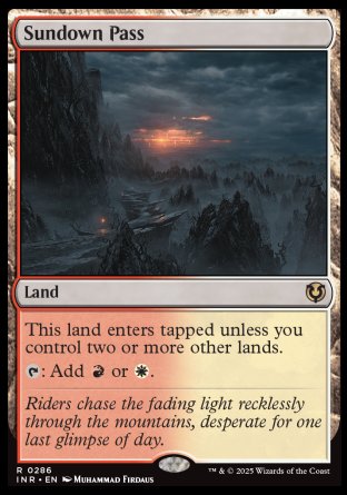 (286) Magic The Gathering Innistrad Remastered Single: Sundown Pass  Rare
