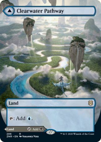 (286) Magic The Gathering Zendikar Rising: Extras Single: Clearwater Pathway // Murkwater Pathway  Rare