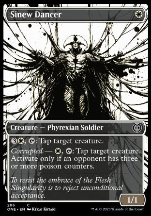 (286) Magic The Gathering Phyrexia: All Will Be One: Extras Single: Sinew Dancer (V.1)  Common