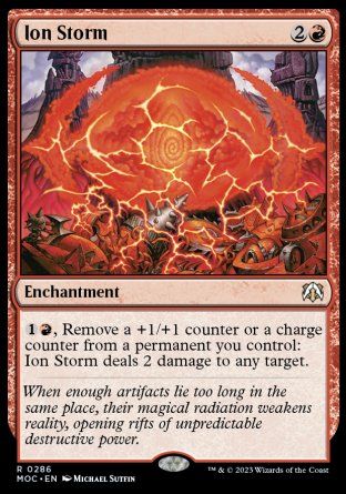 (286) Magic The Gathering Commander: March of the Machine Single: Ion Storm  Rare