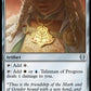 (286) Magic The Gathering Commander: The Lord of the Rings: Tales of Middle-earth Single: Talisman of Progress  Uncommon