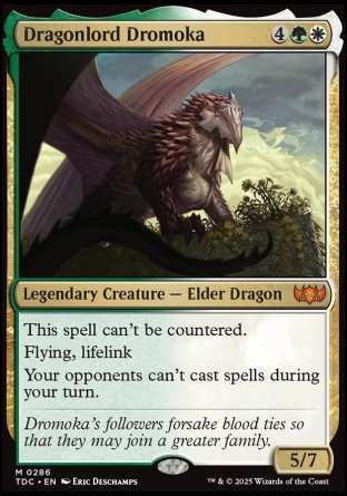 (286) Magic The Gathering Commander: Tarkir: Dragonstorm Single: Dragonlord Dromoka  Mythic