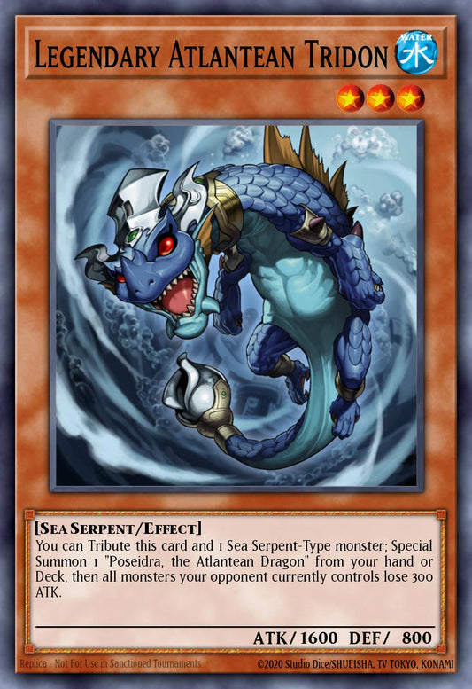 (019) YuGiOh TCG MP14: 2014 Mega-Tins Mega-Pack Single: Legendary Atlantean Tridon  Common