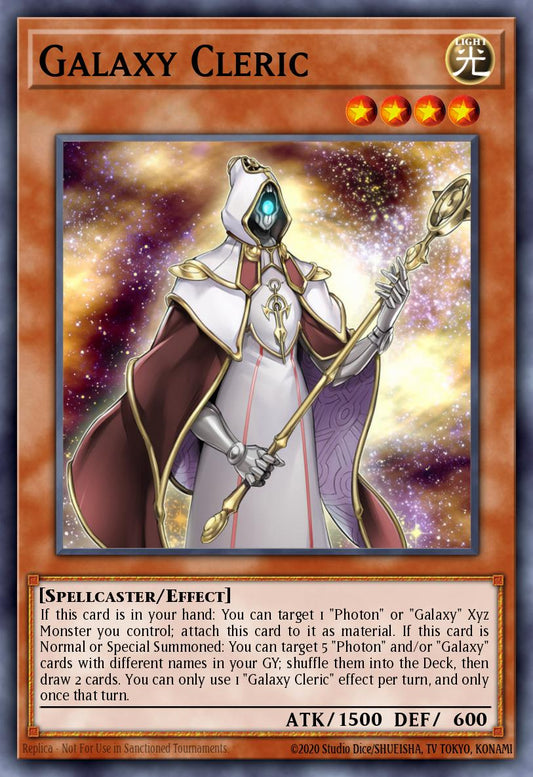 (161) YuGiOh TCG MP19: 2019 Gold Sarcophagus Tin Mega Pack Single: Galaxy Cleric  Common