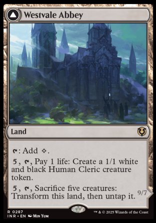 (287) Magic The Gathering Innistrad Remastered Single: Westvale Abbey / Ormendahl, Profane Prince Holo Rare