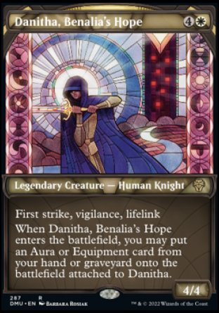 (287) Magic The Gathering Dominaria United: Extras Single: Danitha, Benalia's Hope (V.1)  Rare