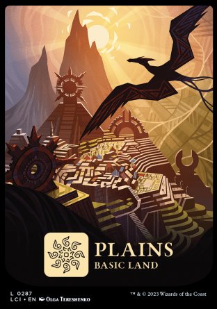 (287) Magic The Gathering The Lost Caverns of Ixalan Single: Plains  Land