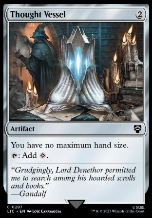 (287) Magic The Gathering Commander: The Lord of the Rings: Tales of Middle-earth Single: Thought Vessel  Common