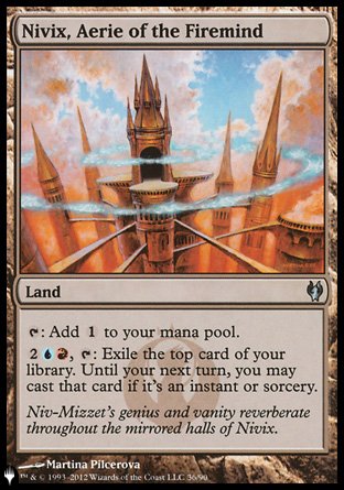 (036) Magic The Gathering The List Single: Nivix, Aerie of the Firemind  Uncommon