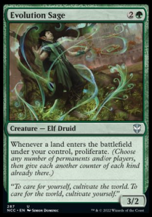 (287) Magic The Gathering Commander: Streets of New Capenna Single: Evolution Sage  Uncommon
