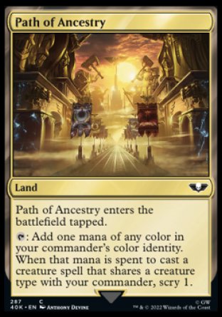 (287) Magic The Gathering Universes Beyond: Warhammer 40000 Single: Path of Ancestry Holo Common