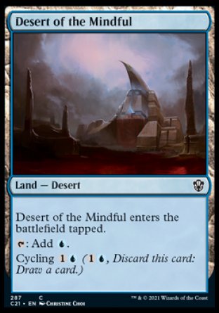 (287) Magic The Gathering Commander: Strixhaven Single: Desert of the Mindful  Common