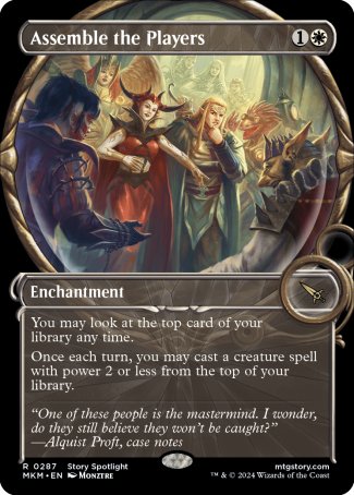 (287) Magic The Gathering Murders at Karlov Manor: Extras Single: Assemble the Players Holo Rare