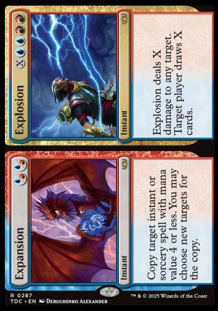 (287) Magic The Gathering Commander: Tarkir: Dragonstorm Single: Expansion // Explosion  Rare