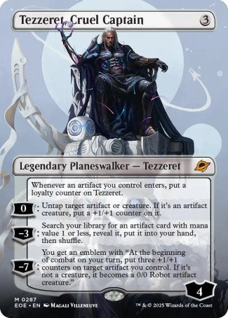 (287) Magic The Gathering Edge of Eternities: Extras Single: Tezzeret, Cruel Captain Holo Mythic