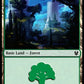 (287) Magic The Gathering Theros Beyond Death: Extras Single: Forest (V.2) Holo Land