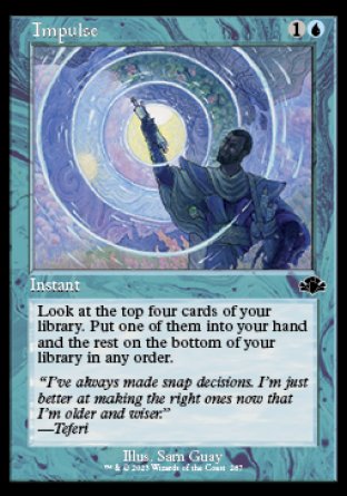 (287) Magic The Gathering Dominaria Remastered: Extras Single: Impulse  Common