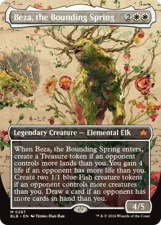 (287) Magic The Gathering Bloomburrow: Extras Single: Beza, the Bounding Spring Holo Mythic