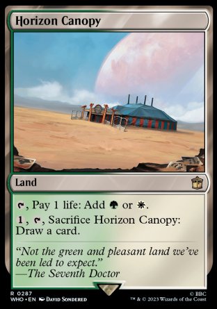 (287) Magic The Gathering Universes Beyond: Doctor Who Single: Horizon Canopy  Rare