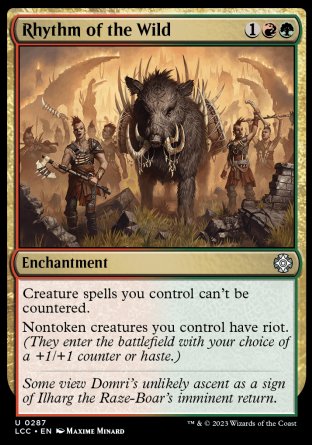 (287) Magic The Gathering Commander: The Lost Caverns of Ixalan Single: Rhythm of the Wild  Uncommon