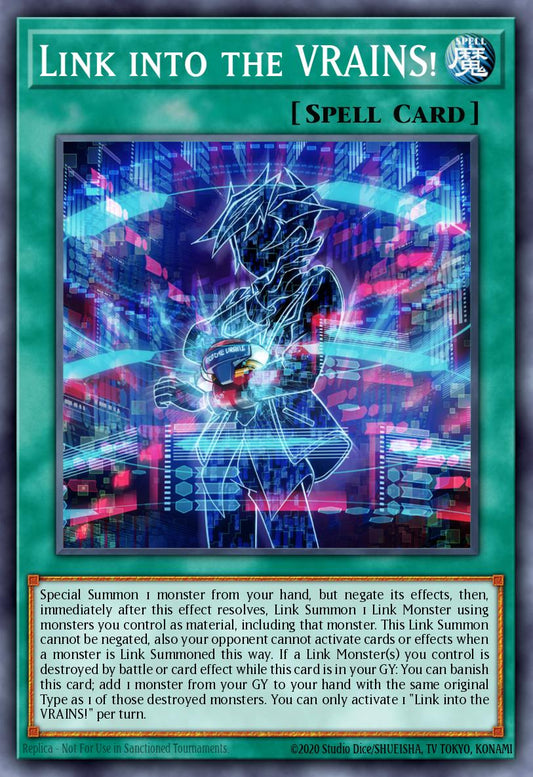 (294) YuGiOh TCG RA04: Quarter Century Stampede Single: Link into the VRAINS! (V.2 - Quarter Century Secret Rare)  Quarter Century Secret Rare