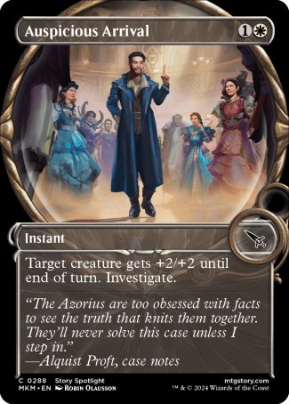 (288) Magic The Gathering Murders at Karlov Manor: Extras Single: Auspicious Arrival Holo Common