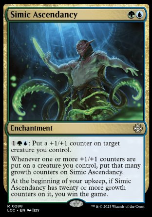 (288) Magic The Gathering Commander: The Lost Caverns of Ixalan Single: Simic Ascendancy  Rare