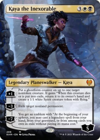 (288) Magic The Gathering Kaldheim: Extras Single: Kaya the Inexorable Holo Mythic