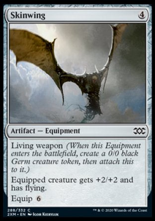 (288/332) Magic The Gathering Double Masters Single: Skinwing Holo Common