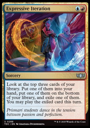 (288) Magic The Gathering Commander: Tarkir: Dragonstorm Single: Expressive Iteration  Uncommon