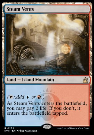 (288) Magic The Gathering Ravnica Remastered Single: Steam Vents  Rare