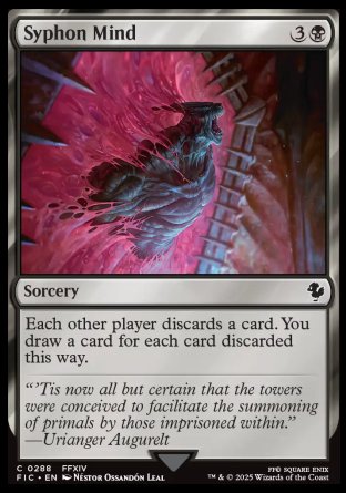 (288) Magic The Gathering Commander: Magic: The Gathering - FINAL FANTASY Single: Syphon Mind  Common