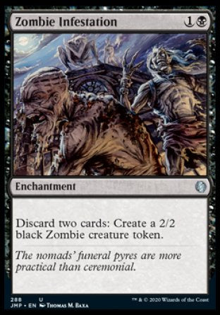 (288) Magic The Gathering Jumpstart Single: Zombie Infestation  Uncommon