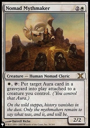 (030) Magic The Gathering The List Single: Nomad Mythmaker  Rare