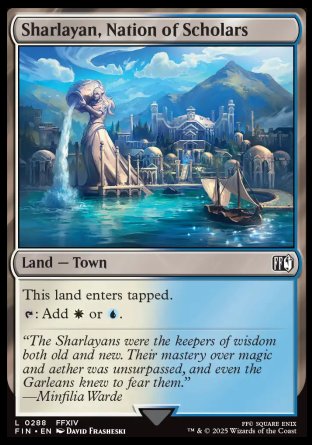 (288) Magic The Gathering Magic: The Gathering - FINAL FANTASY Single: Sharlayan, Nation of Scholars  Land