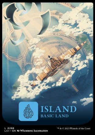 (288) Magic The Gathering The Lost Caverns of Ixalan Single: Island  Land