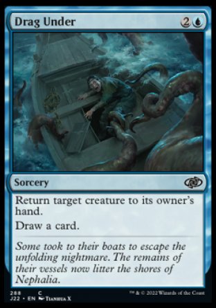 (288) Magic The Gathering Jumpstart 2022 Single: Drag Under  Common