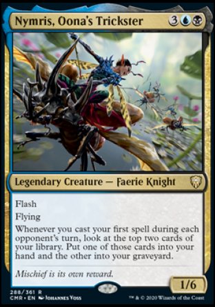 (288/361) Magic The Gathering Commander Legends Single: Nymris, Oona's Trickster  Rare