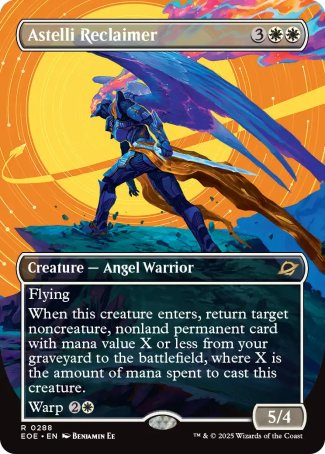 (288) Magic The Gathering Edge of Eternities: Extras Single: Astelli Reclaimer  Rare